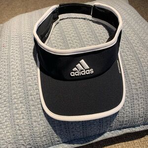 Adidas Black and White Sports Visor